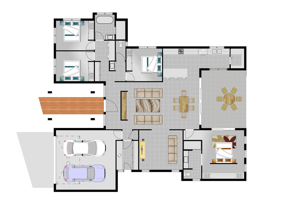 Floor layout of 13 Stanley drive cannonvale